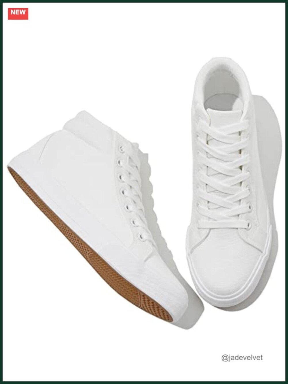 Canvas High Top Lace Up Sneakers - Breathable Casual Walking Shoes